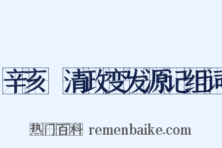 辛亥遜清政变发源记组词是什么意思的图片